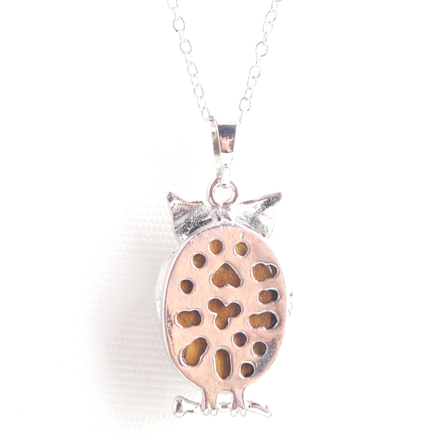 WOJIAER Eagle Animal Pendants Girl Chakra Reiki Natural Lapis Lazuli Oval Convex Gem Stone Beads Women Necklaces Jewelry BM900