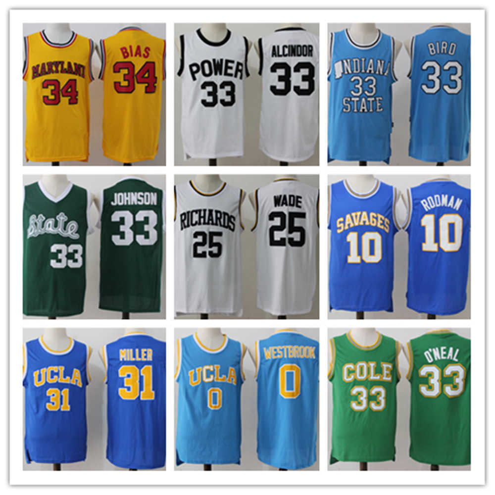 Men Basketball Jersey Alcindor 33 Bird 34 Bias Johnson College Jerseys 25 Wade High School Shirts Rodman 10 UCLA Miller 31 Westbrook, Black
Men Basketball Jersey Alcindor 33 Bird 34 Bias Johnson College Jerseys 25 Wade High School Shirts Rodman 10 UCLA Miller 31 Westbrook, Black