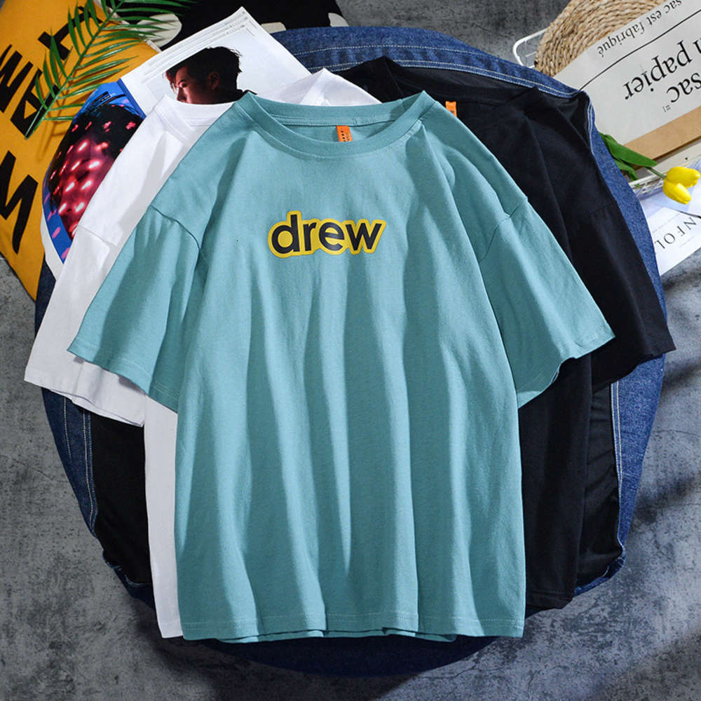Trendy men's casual student T-shirt summer new loose drop shoulder large cotton top short sleeve Korean version
Trendy men's casual student T-shirt summer new loose drop shoulder large cotton top short sleeve Korean version