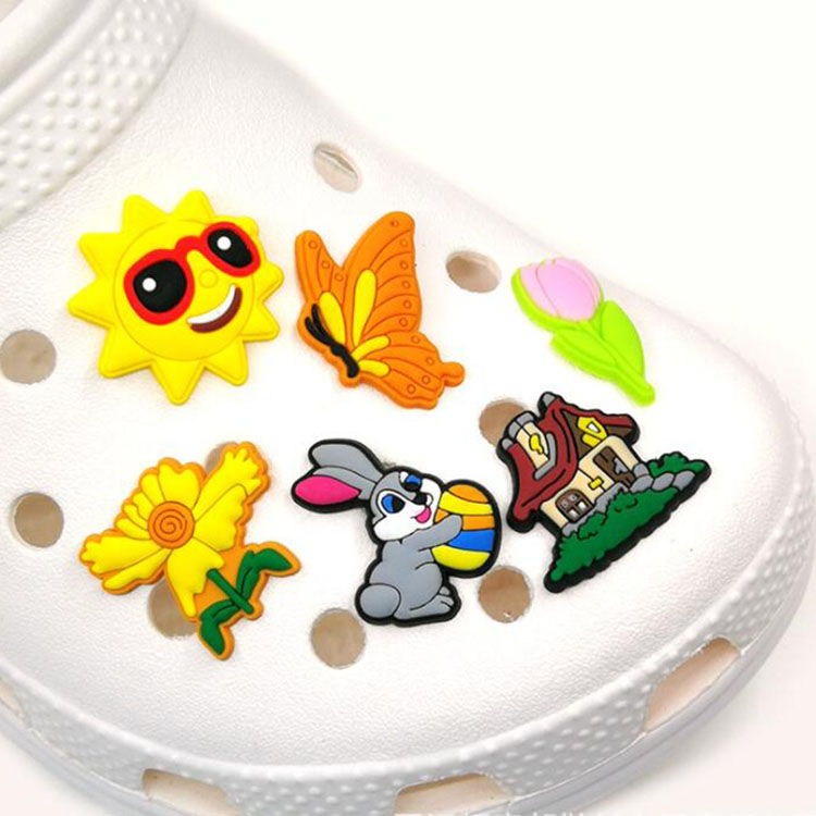 yellow croc charm pvc cartoon Butterfly sun and flower soft rubber charms buckle clog bracelet wristband decoration
yellow croc charm pvc cartoon Butterfly sun and flower soft rubber charms buckle clog bracelet wristband decoration