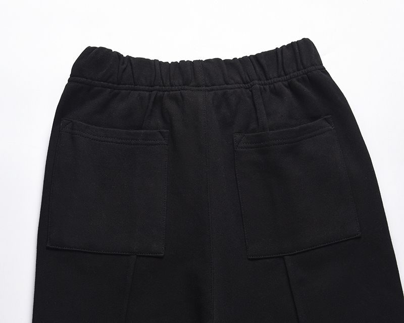 Striped Black Elastic Wasit Loose Flare Pants Men and Women High Street Straight Wide Leg Oversize Casual Trousers