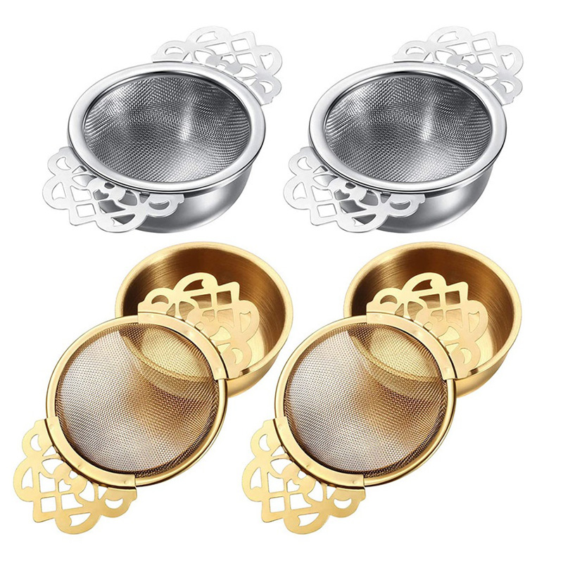 Empress Tea Strainers with Drip Bowls, Mesh Tea Infuser Stainless Steel Loose Leaf Tea Filter with Elegant Double Winged Handles LX3601
Empress Tea Strainers with Drip Bowls, Mesh Tea Infuser Stainless Steel Loose Leaf Tea Filter with Elegant Double Winged Handles LX3601