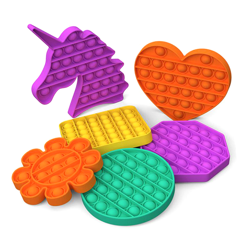 Pop It Fidget Toy Sensory Push Pop Bubble Fidget Sensory Toy Autism Special Needs Anxiety Stress Reliever for Students Office Workers
