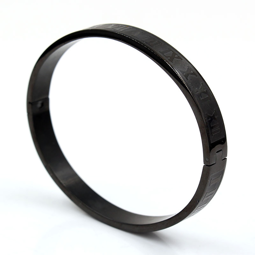 Wolf Tide New Fashion 8MM Closed Clasp Open Cuff Bangle Bracelet Stainless Steel Bangle with Silver Gold Bracelet Hip Hop Jewelry Punk Party Gifts for