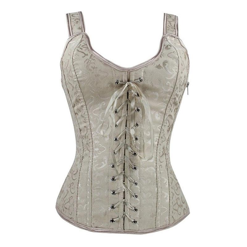 Bustiers & Corsets Ladies Gothic Lace Up Lingeries Tights Corset Side Zip Bodyshaper Vest Tops Sexy Bustier Slim Waist Trainer Cincher, Black;white
Bustiers & Corsets Ladies Gothic Lace Up Lingeries Tights Corset Side Zip Bodyshaper Vest Tops Sexy Bustier Slim Waist Trainer Cincher, Black;white