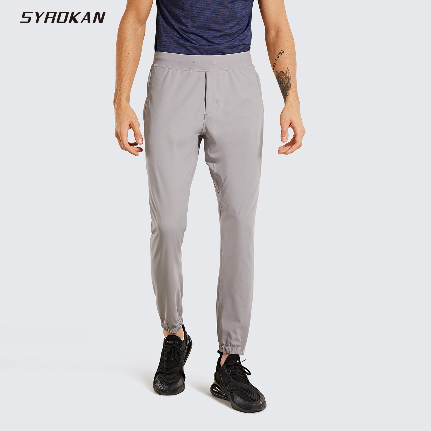 Men' casual pants SYROKAN Men' Lightweight Elastic Stretchy Pants with Side pockets - 29 inches, Ink gray04
Men' casual pants SYROKAN Men' Lightweight Elastic Stretchy Pants with Side pockets - 29 inches, Ink gray04