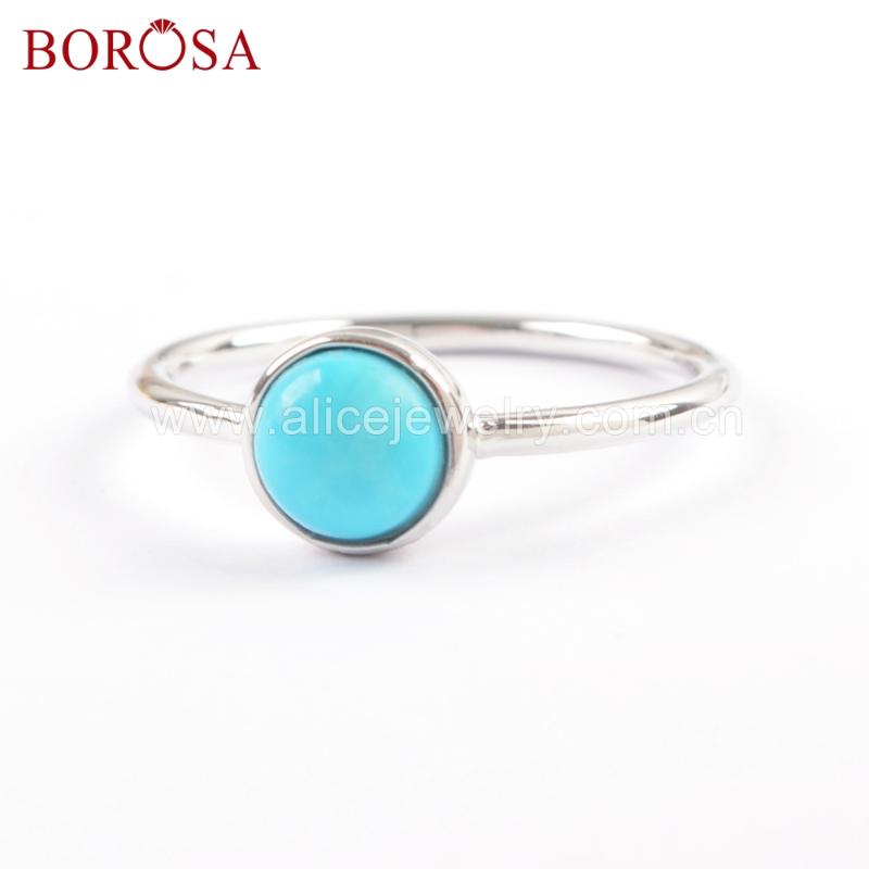 Cluster Rings BOROSA 4pcs Natural Turquoises Ring S925 Jewelry Round Blue Stones Pure Silver SS199, Golden;silver
Cluster Rings BOROSA 4pcs Natural Turquoises Ring S925 Jewelry Round Blue Stones Pure Silver SS199, Golden;silver