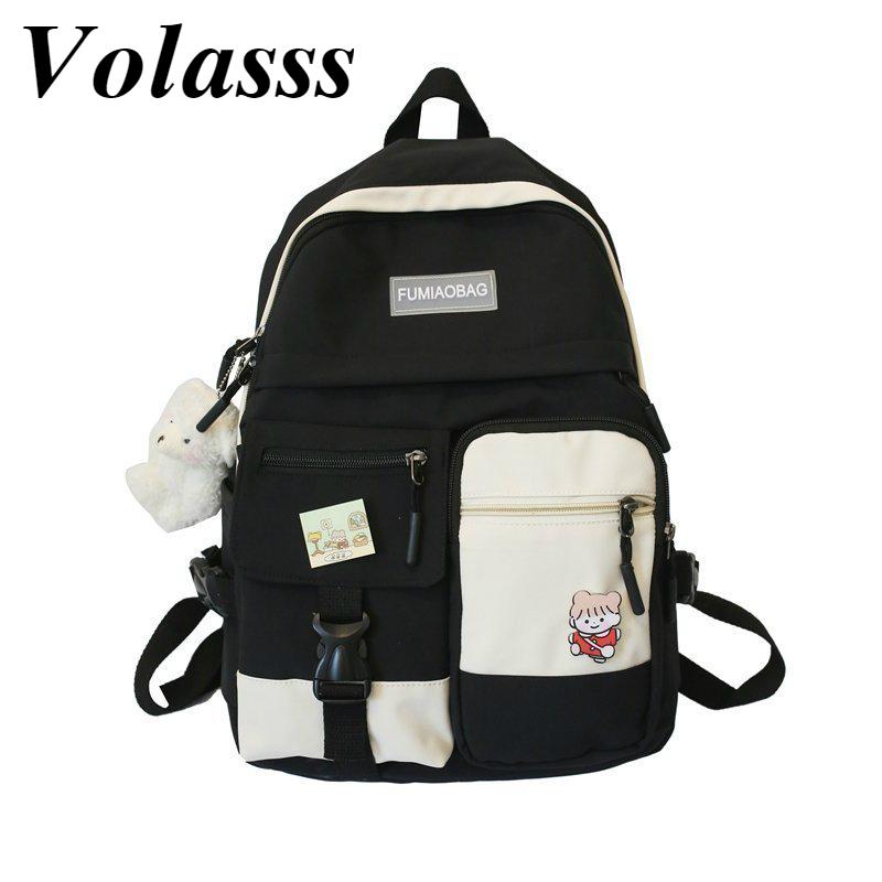 School Bags Volasss Fashion Woman Like Backpack For Teenage Girl Kawaii Travel Rucksack 2021 Waterproof Nylon Simple Bag Mochilas, Black
School Bags Volasss Fashion Woman Like Backpack For Teenage Girl Kawaii Travel Rucksack 2021 Waterproof Nylon Simple Bag Mochilas, Black