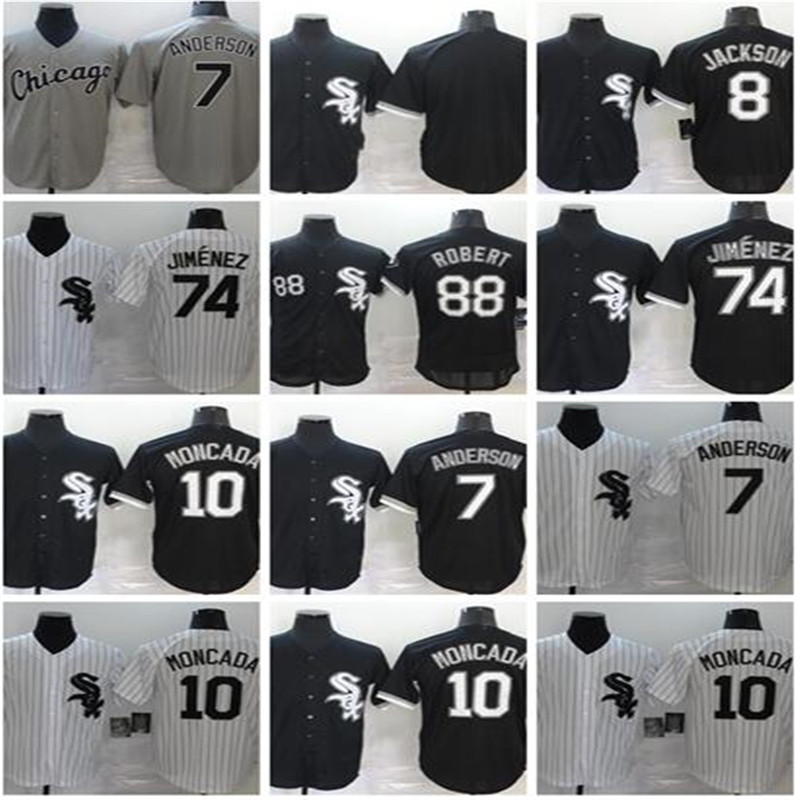 2020 Men Baseball 10 Yoan Moncada Jersey 79 Jose Abreu 7 Tim Anderson 24 Yasmani Grandal Home Black White All Stithced Pinstripe Flexbase, Blue;black
2020 Men Baseball 10 Yoan Moncada Jersey 79 Jose Abreu 7 Tim Anderson 24 Yasmani Grandal Home Black White All Stithced Pinstripe Flexbase, Blue;black