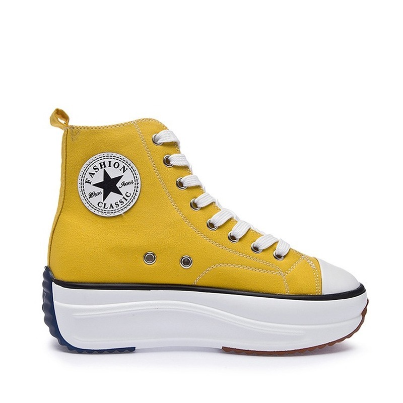 Canvas Shoes Women Fashion Trainers Women High Top Sneaker Lady Autumn Female Footwear Breathable Sneakers Platform Shoes C0309, Black;white
Canvas Shoes Women Fashion Trainers Women High Top Sneaker Lady Autumn Female Footwear Breathable Sneakers Platform Shoes C0309, Black;white