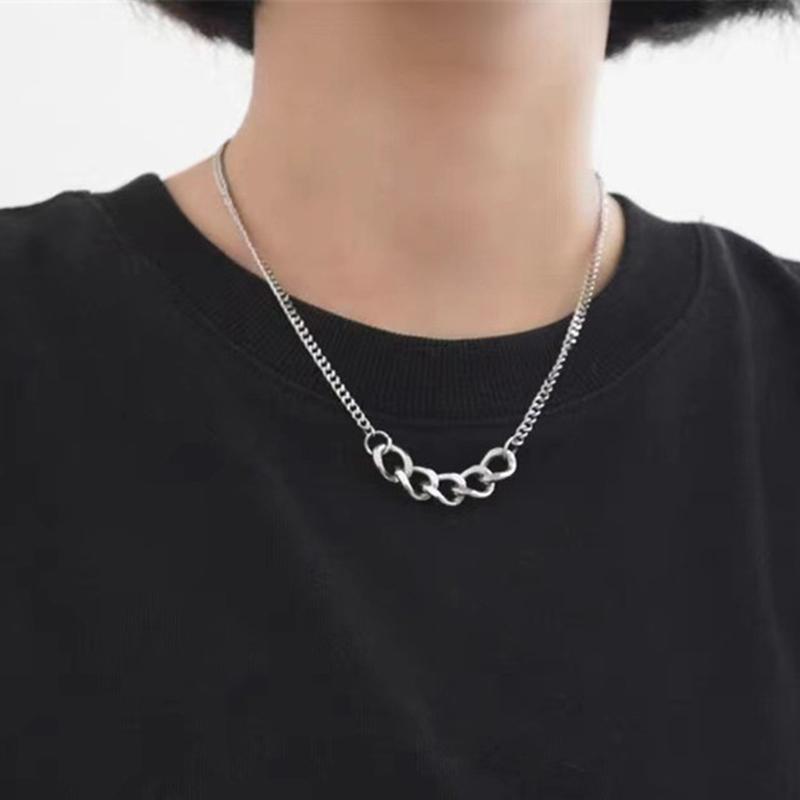 Chains Hiphop Punk Necklace For Men Women Vintage Silver Color Simple Design Statement Chain Fashion Party Jewelry Gifts
Chains Hiphop Punk Necklace For Men Women Vintage Silver Color Simple Design Statement Chain Fashion Party Jewelry Gifts