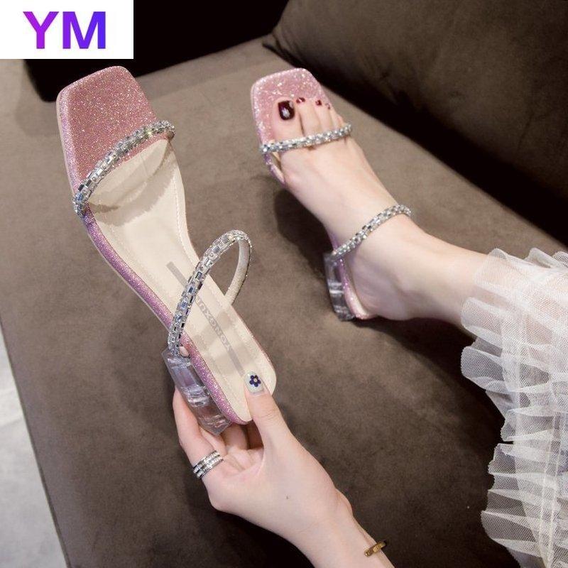 Sandals Women 2021 High Heels Sandals Crystal Square Transparency Heel Party Summer Women Slides Fashion Zapatillas Mujer Casa, Pink
Sandals Women 2021 High Heels Sandals Crystal Square Transparency Heel Party Summer Women Slides Fashion Zapatillas Mujer Casa, Pink