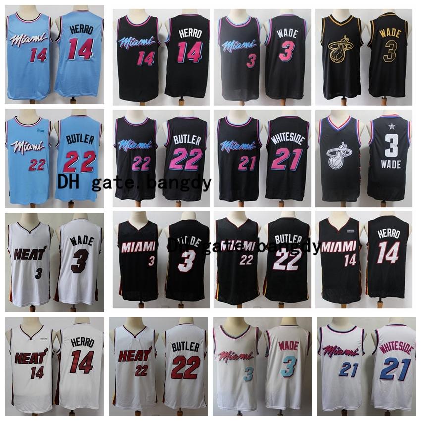 Mens 2020 Miami nba Heat Throwback Dwyane 3 Wade Tyler 22 Butler 14 Herro Vintage City Stitched Mesh Basketball Jerseys Stock, Black;red
Mens 2020 Miami nba Heat Throwback Dwyane 3 Wade Tyler 22 Butler 14 Herro Vintage City Stitched Mesh Basketball Jerseys Stock, Black;red
