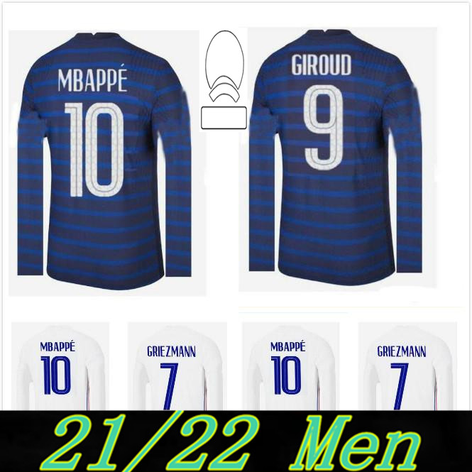 2021 Men Long sleeve France soccer jersey maillots de football maillot equipe 20 21 MBAPPE GRIEZMANN KANTE POGBA 
2021 Men Long sleeve France soccer jersey maillots de football maillot equipe 20 21 MBAPPE GRIEZMANN KANTE POGBA