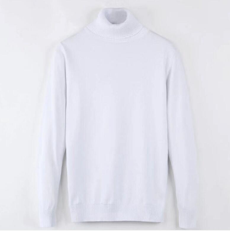 hot sell Autumn winter Brand new Casual Polo small horse Long Sleeve high-neck men's sweater knit sweater fashion high-neck solid color top sweat