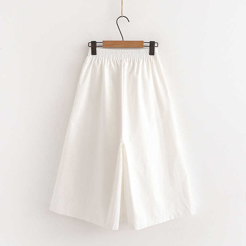 TIGENA Loose Wide Leg s Pants Women Summer Casual Solid All-match Trousers Calf-length High Waist Female 211115