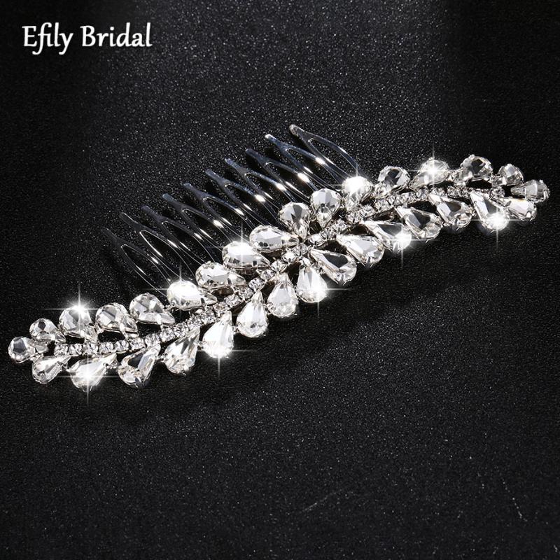 Hair Clips & Barrettes Efily Sliver Color Wedding Rhinestone Crystal Leaf Comb Bride Accessories For Women Bridal Headpiece Bridesmaid Gift, Golden;silver
Hair Clips & Barrettes Efily Sliver Color Wedding Rhinestone Crystal Leaf Comb Bride Accessories For Women Bridal Headpiece Bridesmaid Gift, Golden;silver
