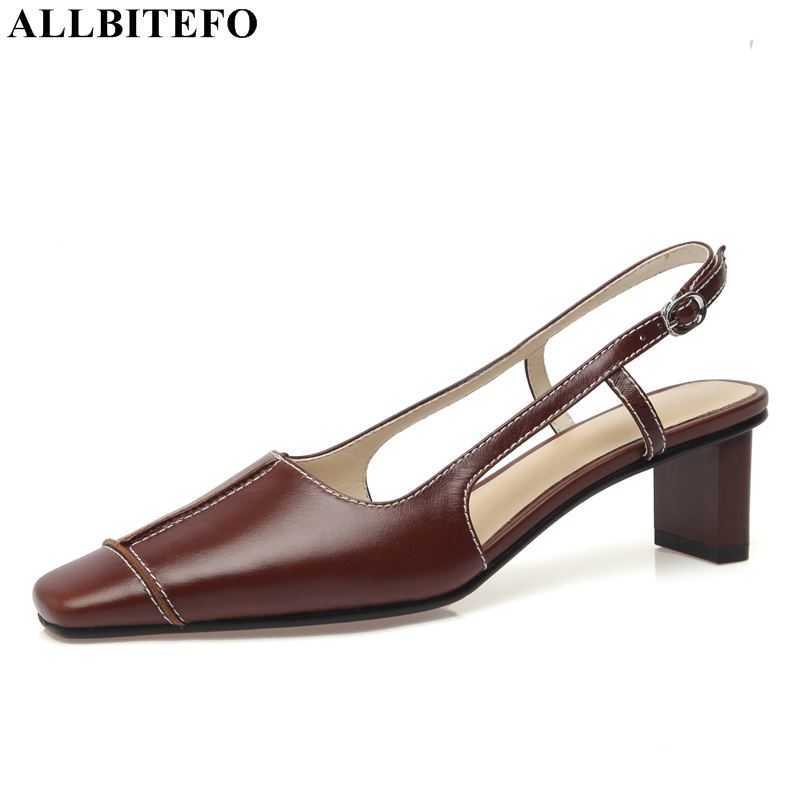 ALLBITEFO fashion retro genuine leather thick heels women sandals women heels shoes summer beach sandals high heel shoes 210611, As picture
ALLBITEFO fashion retro genuine leather thick heels women sandals women heels shoes summer beach sandals high heel shoes 210611, As picture