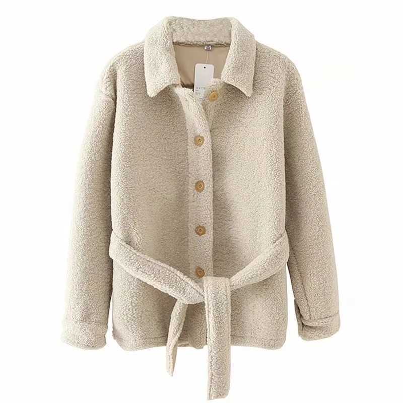 Winter Lamb Velvet Rocker Oversize Coat Women's Single Breasted Turn-down Collar Loose Jacket Female 210607, Apricot
Winter Lamb Velvet Rocker Oversize Coat Women's Single Breasted Turn-down Collar Loose Jacket Female 210607, Apricot