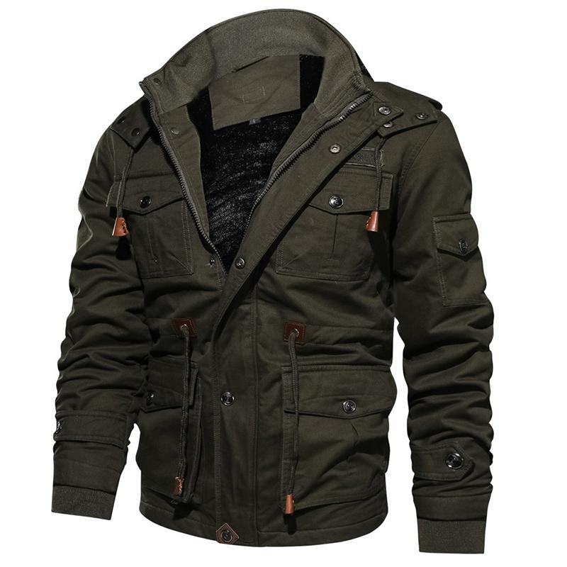 Men's Trench Coats Thick Warm Mens Parka Jacket Winter Fleece Multi-pocket Casual Tactical Army Men Plus Size Hooded Coat, Black
Men's Trench Coats Thick Warm Mens Parka Jacket Winter Fleece Multi-pocket Casual Tactical Army Men Plus Size Hooded Coat, Black