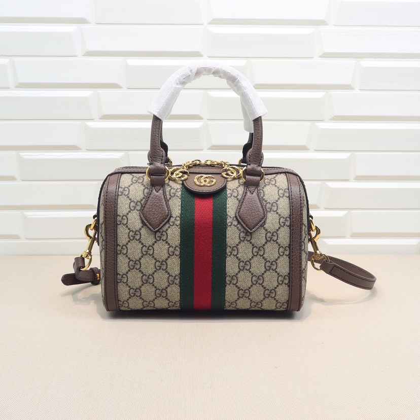 Gucci Wholesale High-end mini Bostonbag Fashion GG bag pocket DesignerBag Leather canvas Retro, Deep brown
Gucci Wholesale High-end mini Bostonbag Fashion GG bag pocket DesignerBag Leather canvas Retro, Deep brown
