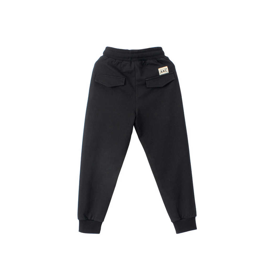 Mudkingdom Big Boys Jogger Pants Casual Solid Drawstring Chlidren Clothing Boy Winter Fashion Trousers Kids Clothes 210615