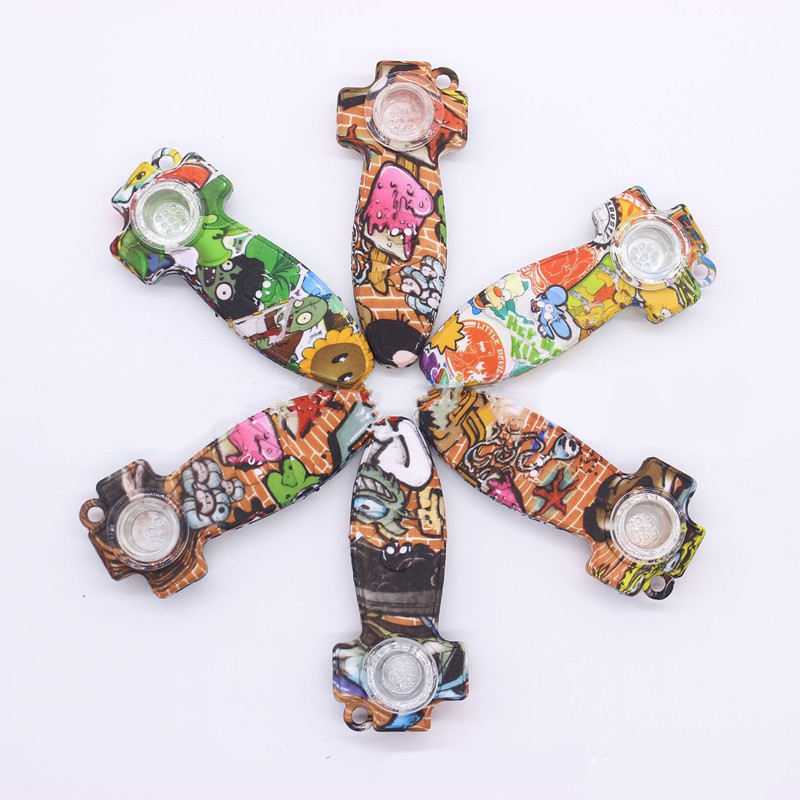 New silicone smoke pipe colors painting type cigarette spoon pipe for dry herb tobacco
New silicone smoke pipe colors painting type cigarette spoon pipe for dry herb tobacco