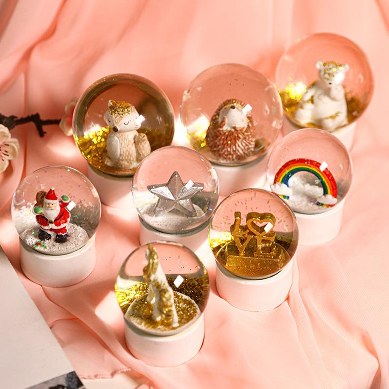Decorative Objects & Figurines Romantic Cystal Ball With Snow Resin Craft Desktop Decoration Cartoon Glass Birthday Surprise Present Bedroom
Decorative Objects & Figurines Romantic Cystal Ball With Snow Resin Craft Desktop Decoration Cartoon Glass Birthday Surprise Present Bedroom