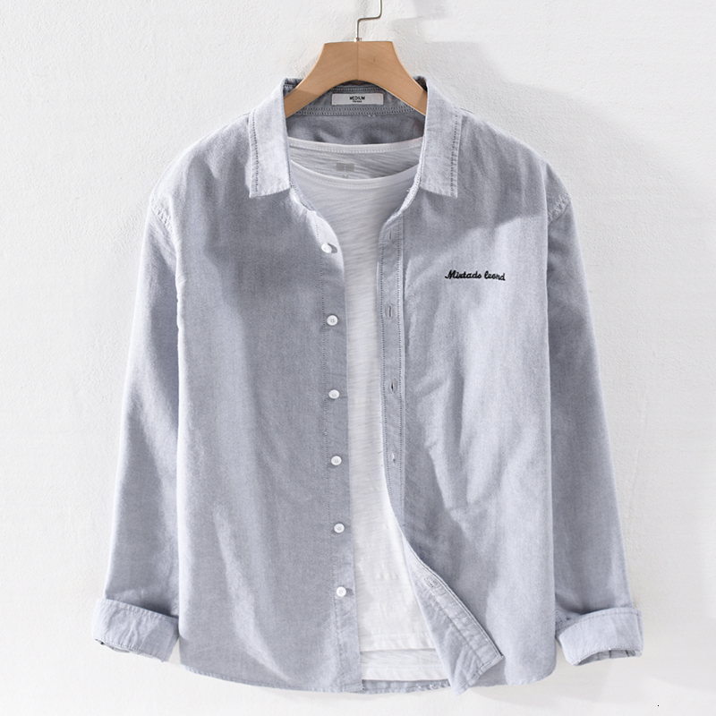 2021 New 100% Cotton Long-sleeved Oxford Fashion Shirts Casual Comfortable for Men Brand Trend Shirt Mens Overhemd Chemise 0arp, Gray
2021 New 100% Cotton Long-sleeved Oxford Fashion Shirts Casual Comfortable for Men Brand Trend Shirt Mens Overhemd Chemise 0arp, Gray