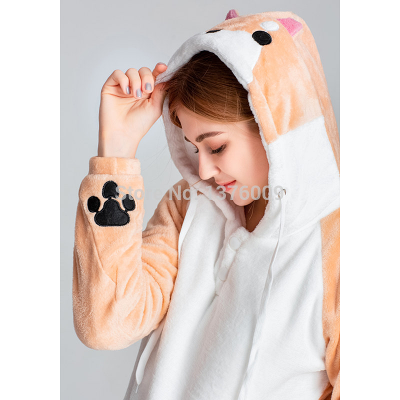 Harajuku Japanese Kawaii Hoodies Women Sweatshirts With Ears Cute Doge Muco Winter Plush Lovely Muco Anime Hooded Hoodies LJ200808