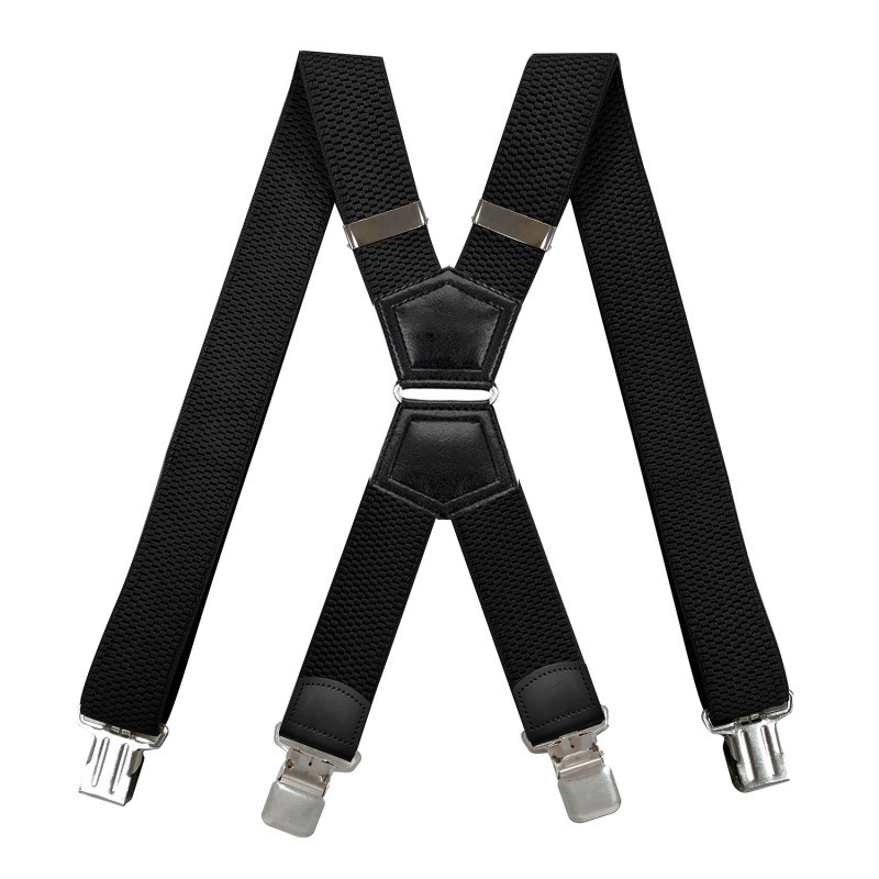 Heavy Duty Suspenders 4 Clips X Shaped with Iron Ring Adjustable Elastic Jean Pants Trouser Belt Work Suspender for Men Fashion
Heavy Duty Suspenders 4 Clips X Shaped with Iron Ring Adjustable Elastic Jean Pants Trouser Belt Work Suspender for Men Fashion