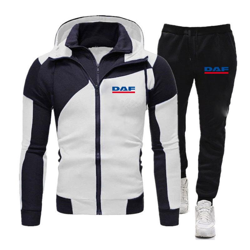 Men's Tracksuits DAF TRUCKS Logo Printed Sets Two Piece Hoodies Tracksuit Casual Zipper Jacket Pants Sweatshirt Sports Suits Sportswear, Gray
Men's Tracksuits DAF TRUCKS Logo Printed Sets Two Piece Hoodies Tracksuit Casual Zipper Jacket Pants Sweatshirt Sports Suits Sportswear, Gray