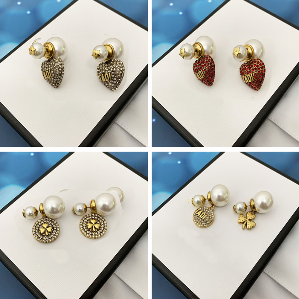 Charm Pearl studs earrings with letter Heart for women party wedding lovers gift jewelry engagement Bride
Charm Pearl studs earrings with letter Heart for women party wedding lovers gift jewelry engagement Bride