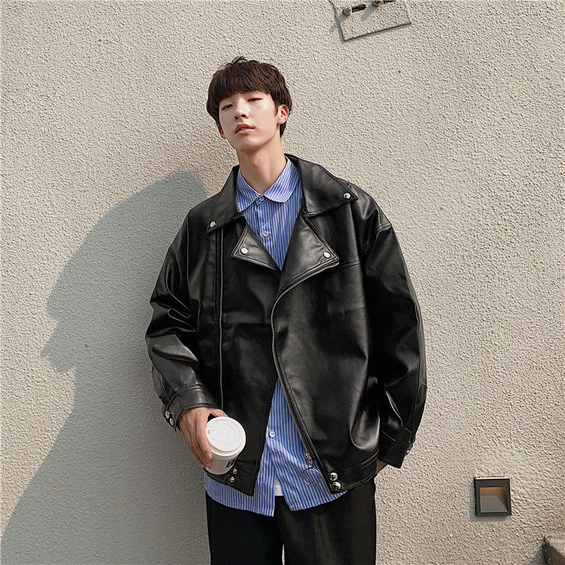 2021 New Korean Black Leather Men's Slim Fashion Lapel Motorcycle Jackets Mens Streetwear Loose Hip-hop Bomber Jacket Men S-2xl 9iug
2021 New Korean Black Leather Men's Slim Fashion Lapel Motorcycle Jackets Mens Streetwear Loose Hip-hop Bomber Jacket Men S-2xl 9iug