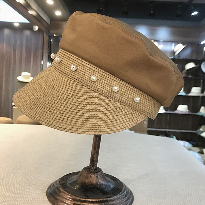2021 New Fashion Sun Hats for Women Pearls Straw Patchwork Cotton Summer Hat Uv Protection Beach Packable Visor Cap Gofl, Khaki
2021 New Fashion Sun Hats for Women Pearls Straw Patchwork Cotton Summer Hat Uv Protection Beach Packable Visor Cap Gofl, Khaki