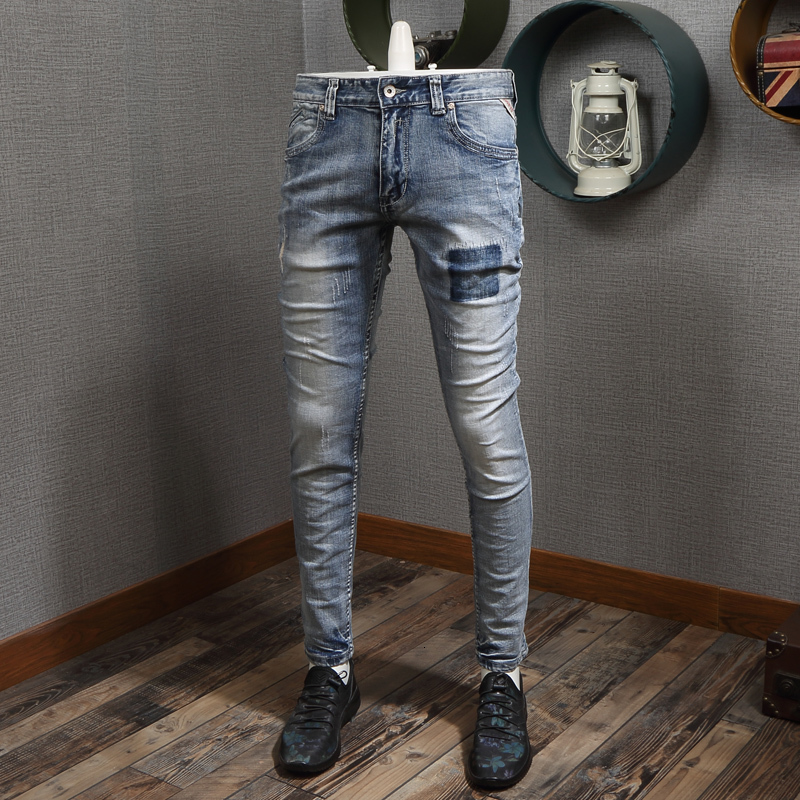 2021 New Italian Style Fashion High Quality Slim Fit Retro Blue Designer Washed Ripped Men Classical Vintage Jeans Homme N5ep
2021 New Italian Style Fashion High Quality Slim Fit Retro Blue Designer Washed Ripped Men Classical Vintage Jeans Homme N5ep