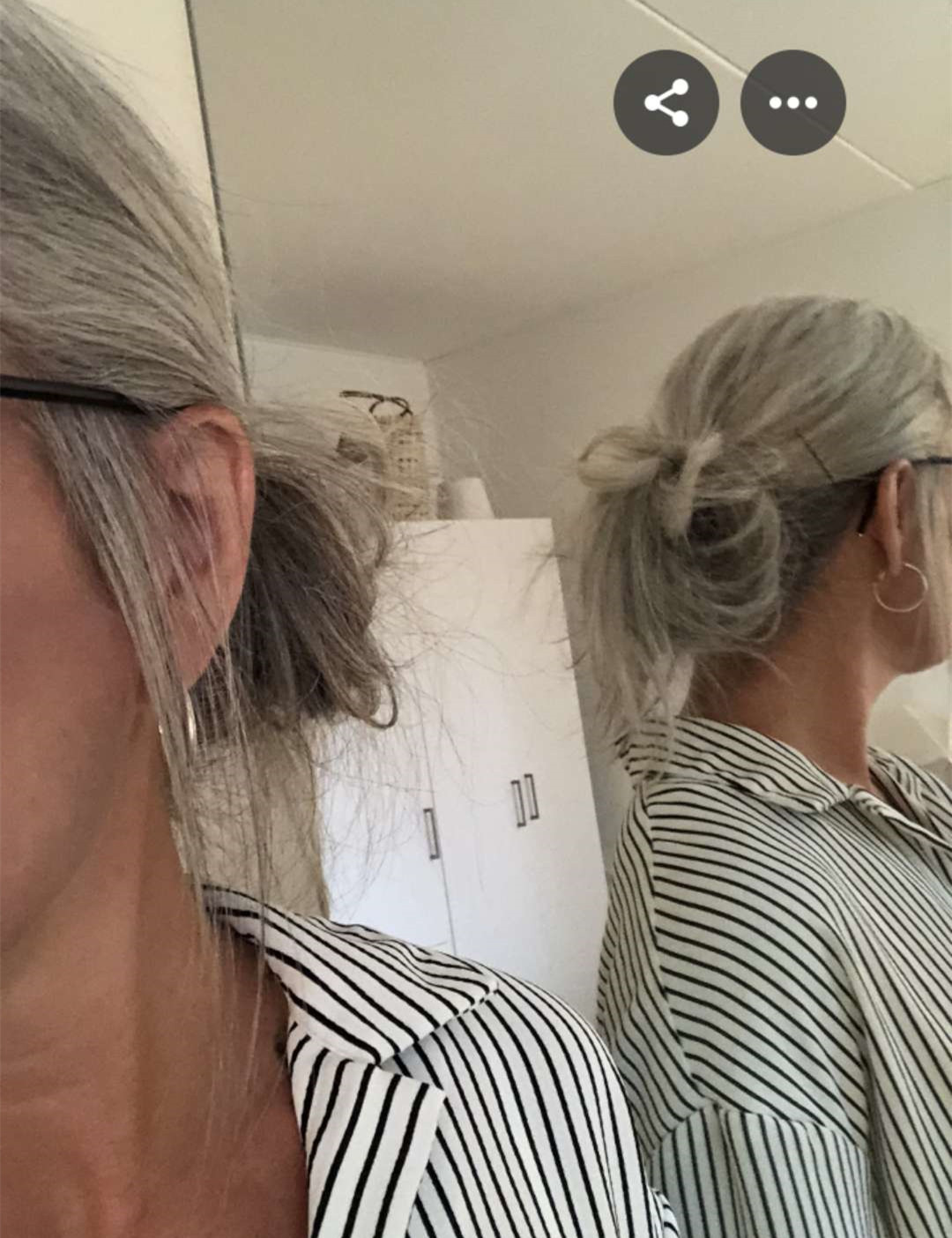Long wavy grey human hair pony tail hairpiece salt and pepper natural silver grey women gray ponytail extension wraps around drawstring 120g