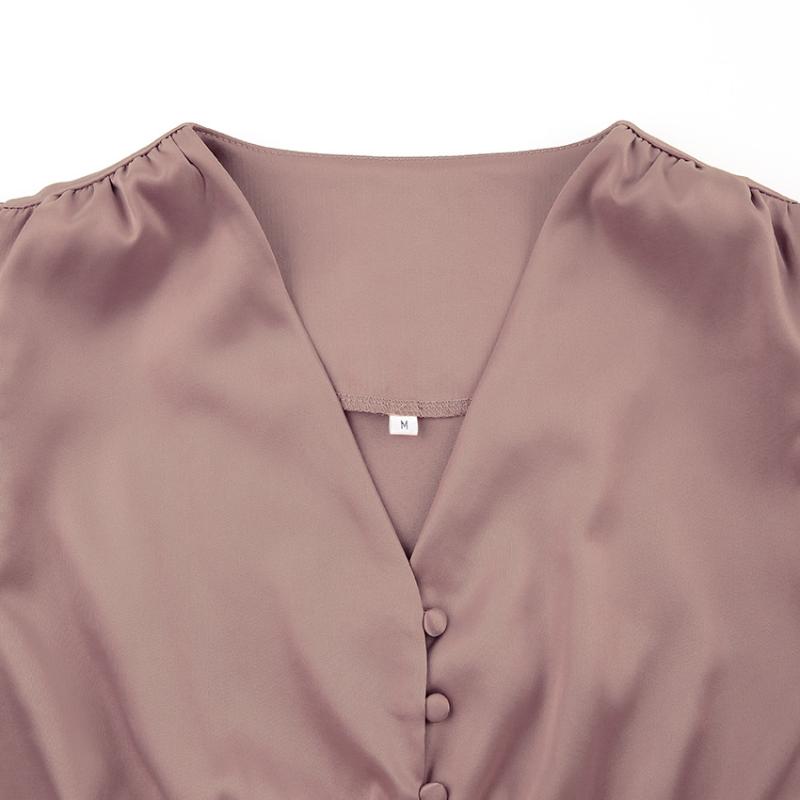 Casual Dresses Women Party Dress Solid V Neck Maxi Slim Satin Elegants Vestido De Mujer Robe Manche Longue Evening Year Black, Brown
Casual Dresses Women Party Dress Solid V Neck Maxi Slim Satin Elegants Vestido De Mujer Robe Manche Longue Evening Year Black, Brown