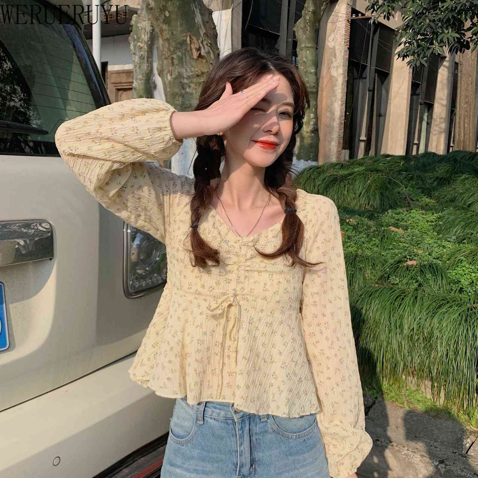 WERUERUYU Long Sleeve Women Blouses Blouse Shirt Casual Tops Elegant Work Wear Chiffon Shirts 210608, Photo color
WERUERUYU Long Sleeve Women Blouses Blouse Shirt Casual Tops Elegant Work Wear Chiffon Shirts 210608, Photo color