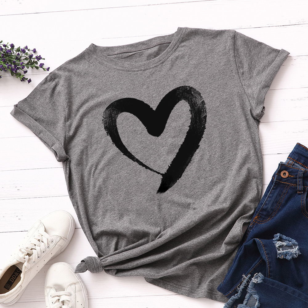 Femme T-Shirt Summer Tee Shirt Femme Short Sleeve Debardeur Femme Black 210306