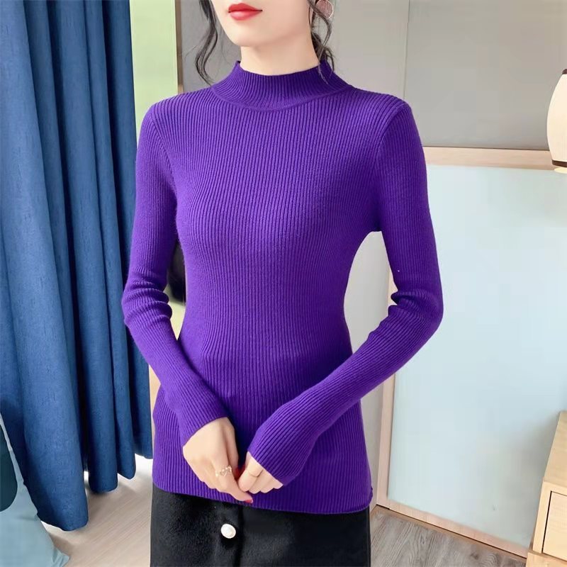 15 Colors Options Oversie Womens Sweaters Autumn Long Sleeve Half Turtleneck Stretch Matte Blue Knitted Pullover Sweater Tops, White;black
15 Colors Options Oversie Womens Sweaters Autumn Long Sleeve Half Turtleneck Stretch Matte Blue Knitted Pullover Sweater Tops, White;black