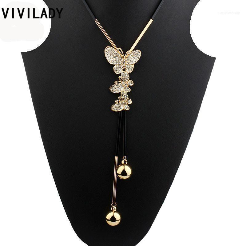 Lovely Crystal Butterfly Long Chain Necklaces Women Handmade Tassels Gold Color Beads Fashion Jewelry Bijoux Gifts1
Lovely Crystal Butterfly Long Chain Necklaces Women Handmade Tassels Gold Color Beads Fashion Jewelry Bijoux Gifts1