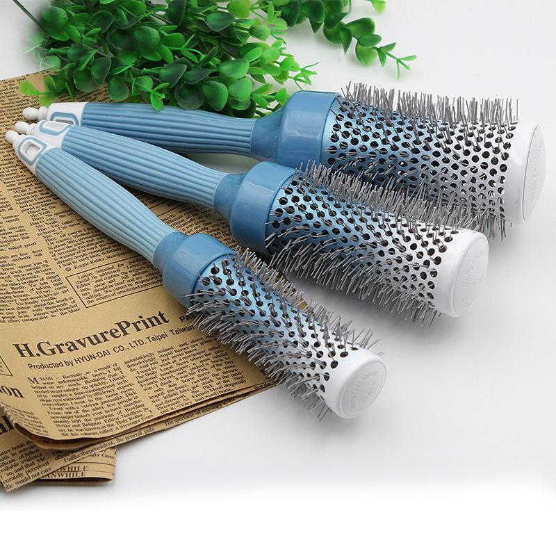 Hair Brushes Professional Anti-static Comb High Temperature Aluminum Iron Round 3 Size Tools Brush