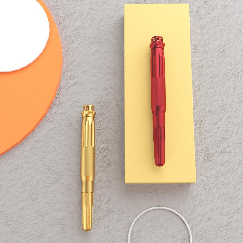 Fountain Pens Fuliwen 015 Metal Aluminum Pen Rotating Ruby Top EF/F/M Ink Come With Bag & Gift Box, Red
Fountain Pens Fuliwen 015 Metal Aluminum Pen Rotating Ruby Top EF/F/M Ink Come With Bag & Gift Box, Red