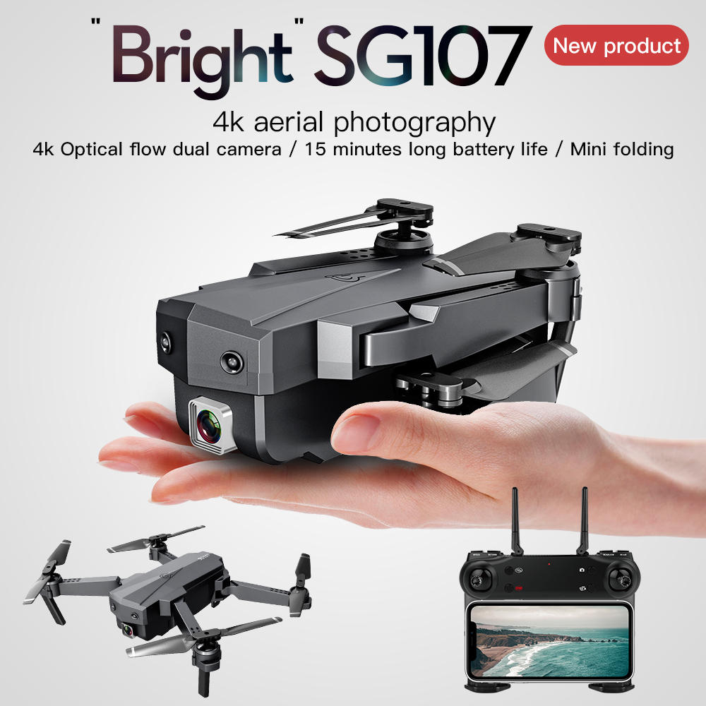 Dubee SG107 Drone with 4K Camera 15Mins WIFI FPV HD Dual Camera Quadcopter Optical Flow Rc Dron Gesture Remote Control Drones, Single camera 4k 1ba
Dubee SG107 Drone with 4K Camera 15Mins WIFI FPV HD Dual Camera Quadcopter Optical Flow Rc Dron Gesture Remote Control Drones, Single camera 4k 1ba