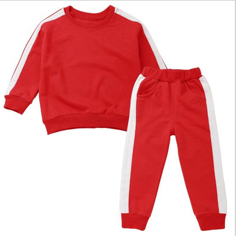 2021 New Arrival Spring Children Tracksuit 2 Colors Baby Boys Girls Clothing Set Shirt Jumper+pants Fashion Kids Sports Suit Yjli, Red
2021 New Arrival Spring Children Tracksuit 2 Colors Baby Boys Girls Clothing Set Shirt Jumper+pants Fashion Kids Sports Suit Yjli, Red