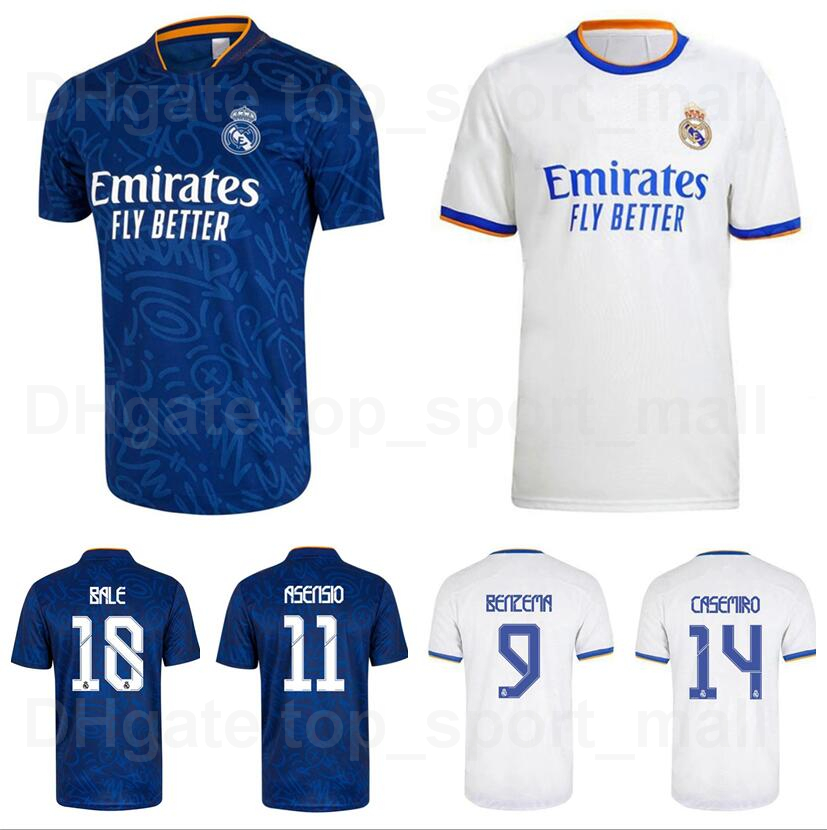 Real Madrid Jerseys 2021 2022 Soccer 7 MBAPPE 18 BALE 9 BENZEMA 14 CASEMIRO 11 ASENSIO 10 MODRIC 20 VINICIUS JR 8 KROOS 15 VALVERDE HAZARD RODRYGO Football Shirt Kits, With patch
Real Madrid Jerseys 2021 2022 Soccer 7 MBAPPE 18 BALE 9 BENZEMA 14 CASEMIRO 11 ASENSIO 10 MODRIC 20 VINICIUS JR 8 KROOS 15 VALVERDE HAZARD RODRYGO Football Shirt Kits, With patch
