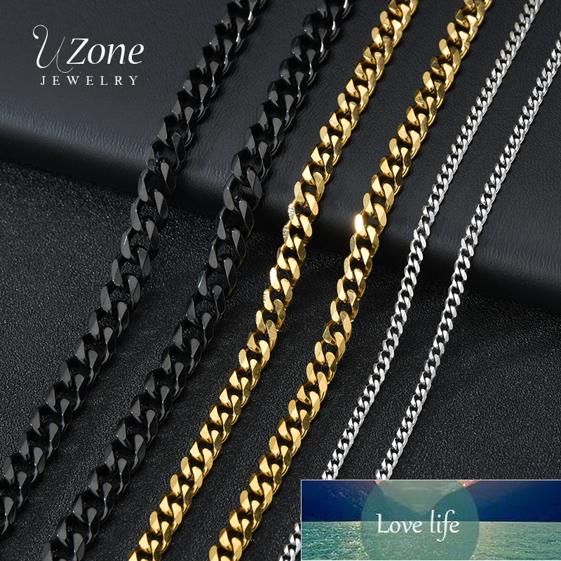 Uzone Basic Punk Stainless Steel 3,5,7mm Curb Cuban Necklaces For Men Women Black Gold Link Chain Chokers Solid Metal Jewelry
Uzone Basic Punk Stainless Steel 3,5,7mm Curb Cuban Necklaces For Men Women Black Gold Link Chain Chokers Solid Metal Jewelry