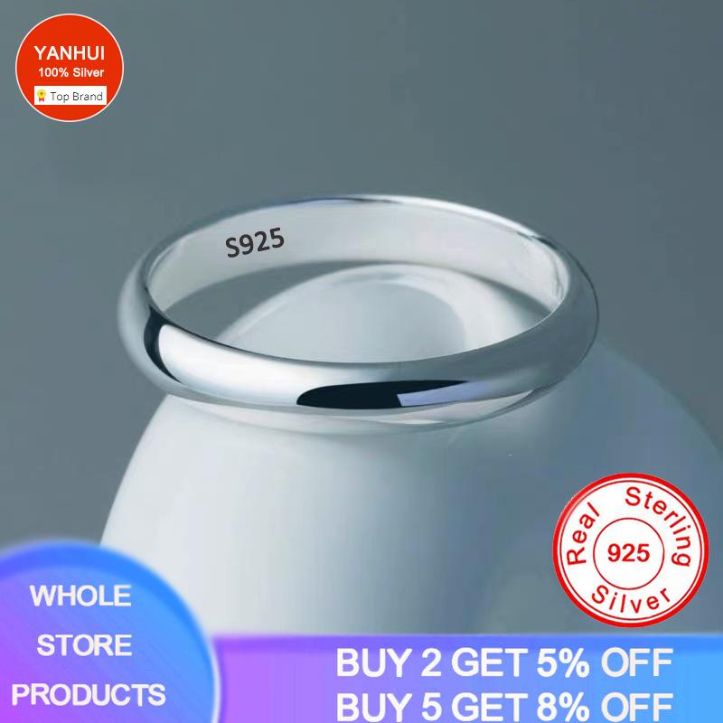 Cluster Rings Never Fade Simple 4mm Glossy Stainless Steel Ring Couple's 925 Sterling Silver Wedding Bands For Women Men Gift Engaged Jewelr, Golden;silver
Cluster Rings Never Fade Simple 4mm Glossy Stainless Steel Ring Couple's 925 Sterling Silver Wedding Bands For Women Men Gift Engaged Jewelr, Golden;silver