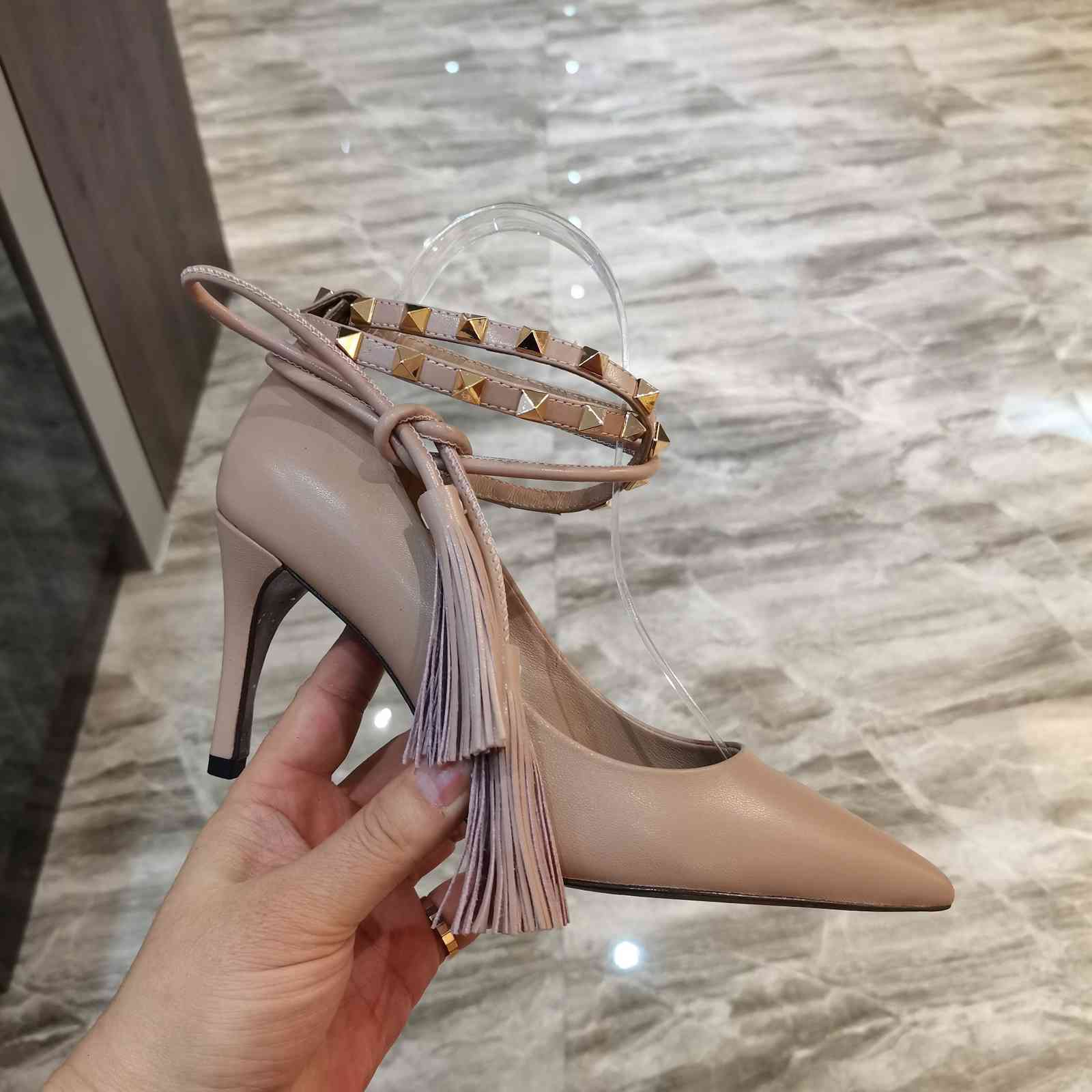 dress shoes rivets high heels brand women pumps pointed ladies new cross tied fashion pu6w, Black
dress shoes rivets high heels brand women pumps pointed ladies new cross tied fashion pu6w, Black